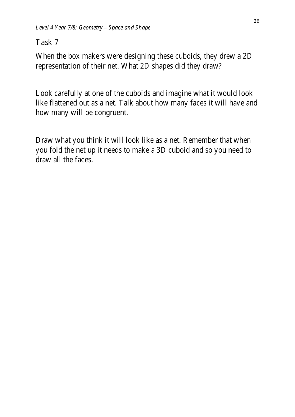 Level 4 Year 7 / 8: Geometry - Shape and Space, Page 26