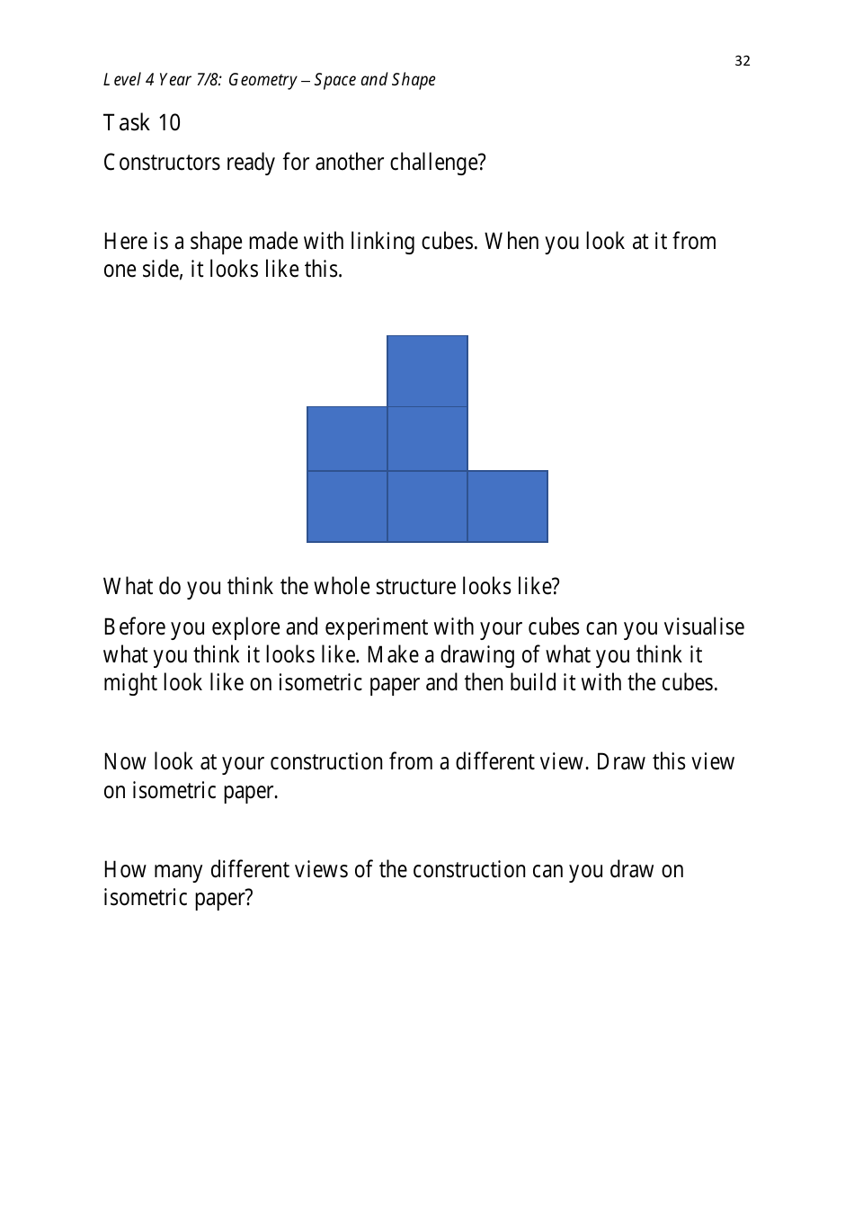 Level 4 Year 7 / 8: Geometry - Shape and Space, Page 32