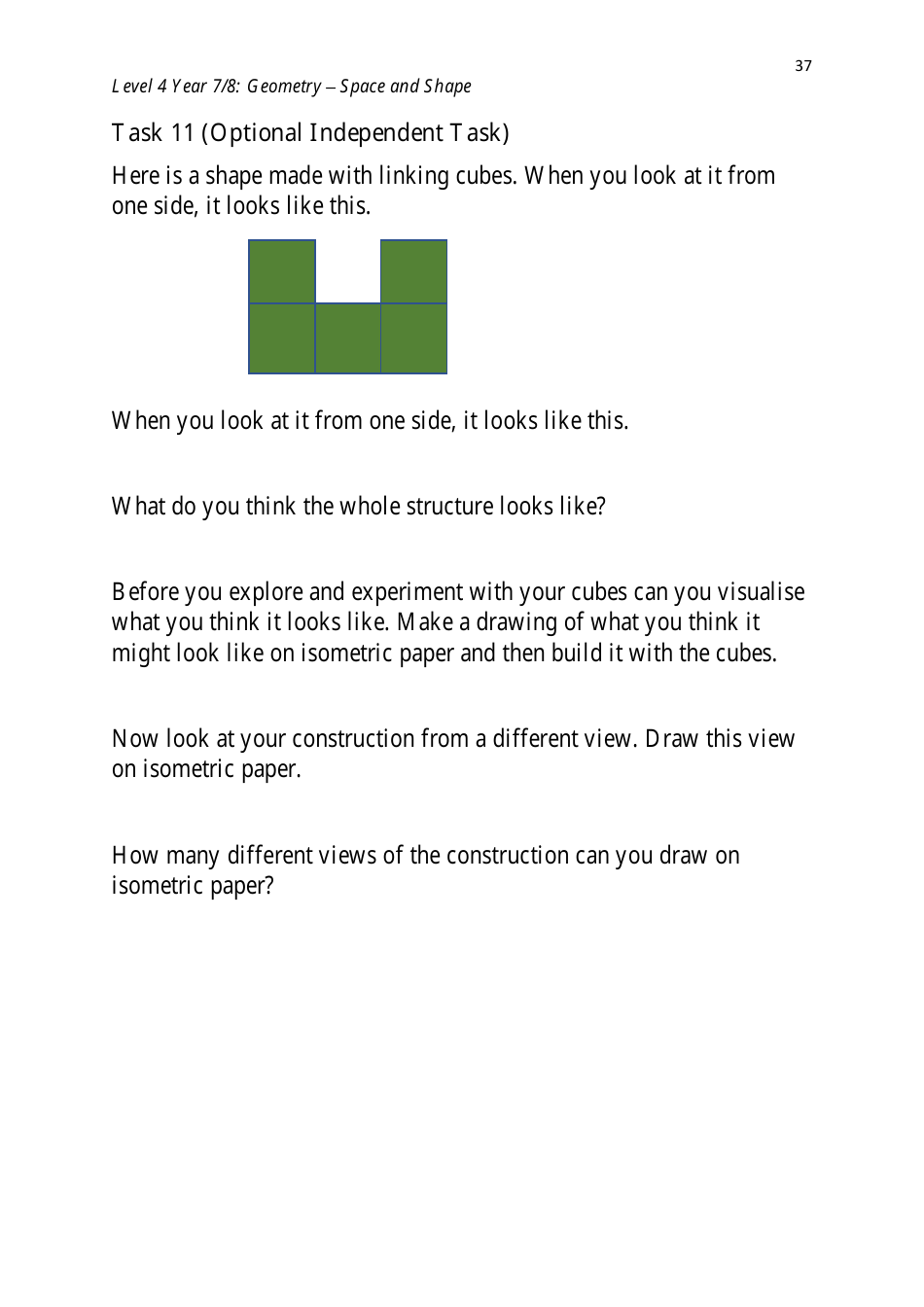 Level 4 Year 7 / 8: Geometry - Shape and Space, Page 37
