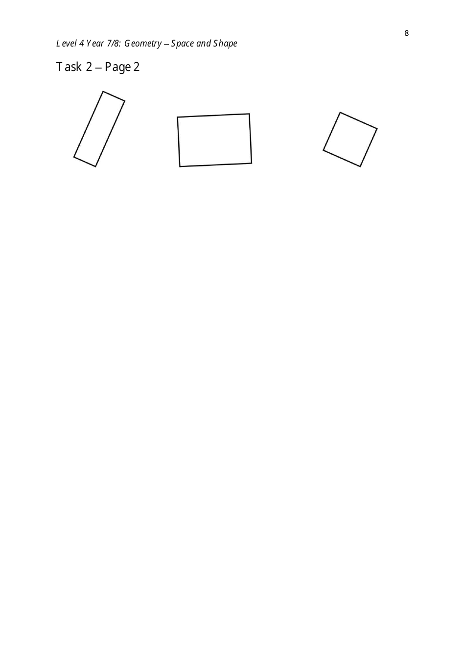 Level 4 Year 7 / 8: Geometry - Shape and Space, Page 8