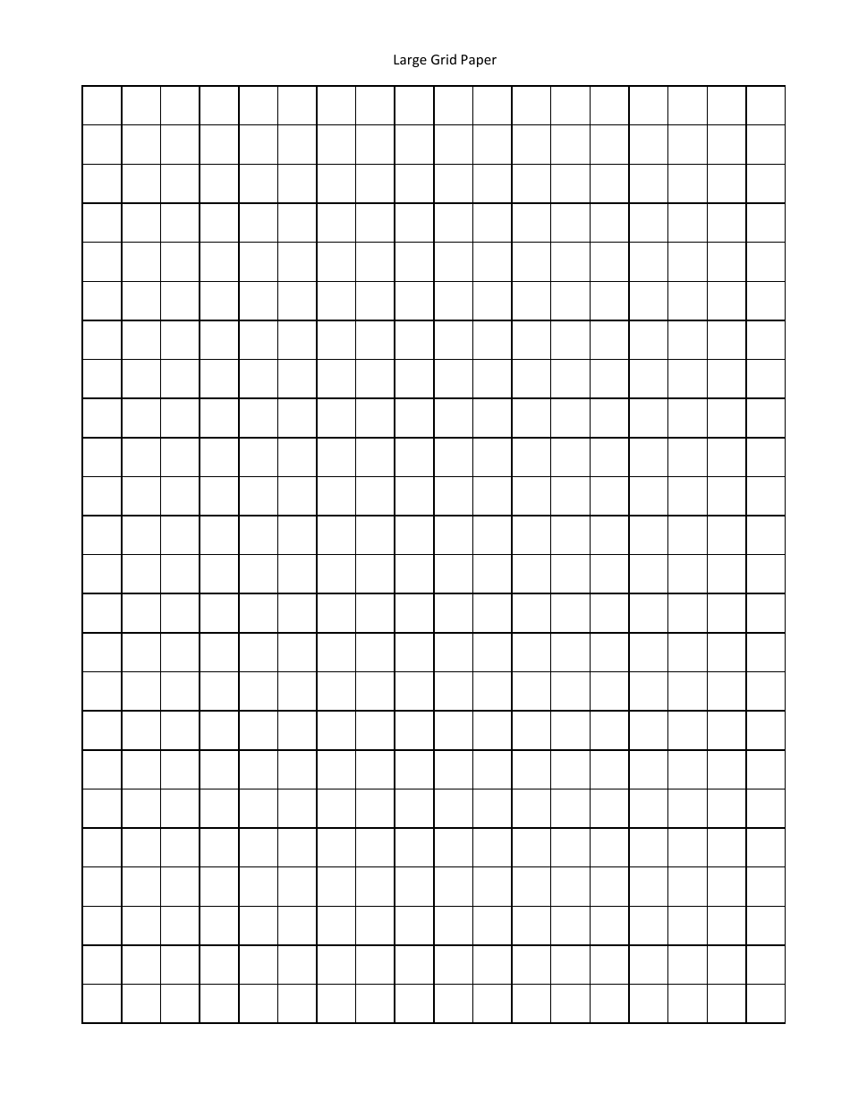 Large Grid Paper Template, Page 1