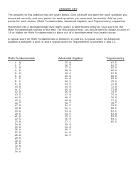 University of Wisconsin System Mathematics Practice Exam 2018 (With Answer Keys), Page 19