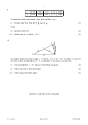 University of Cambridge International Examinations: Additional Mathematics Paper 1 - 4037/01, Page 5