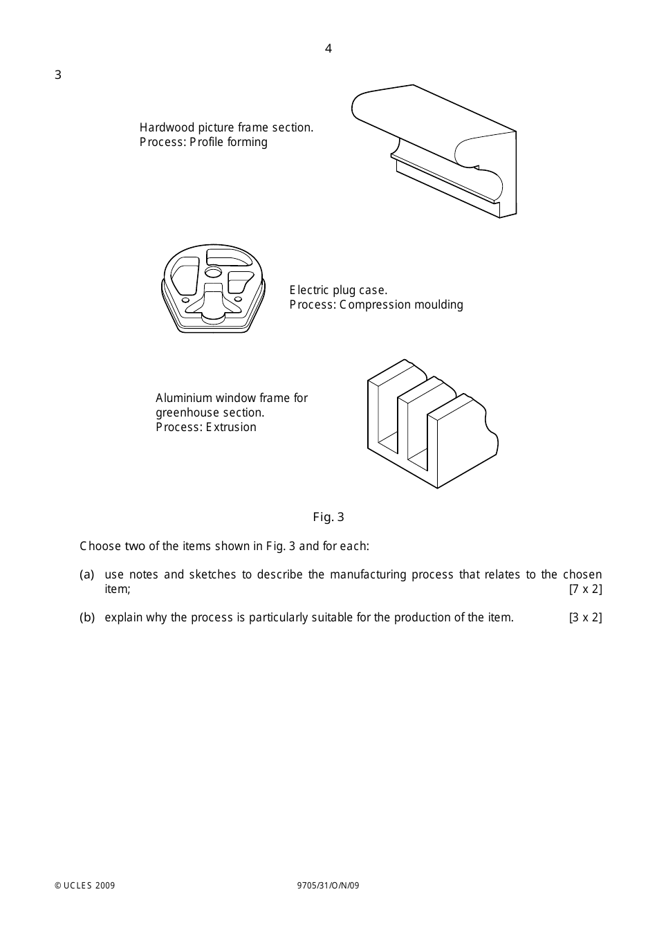 University of Cambridge International Examinations: Design and Technology Paper 3 - 9705 / 31, Page 4