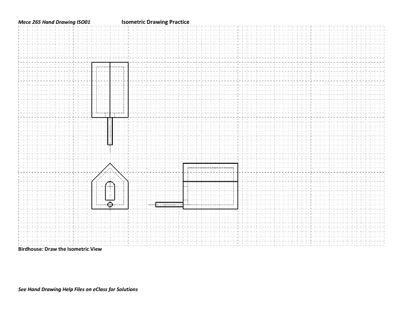 Mece 265 Isometric Drawing Practice Sheet