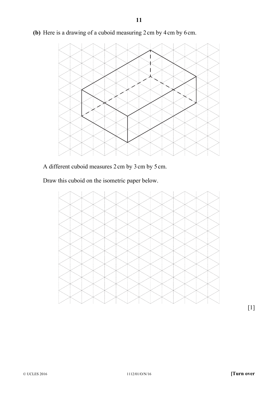 October 2016 Cambridge Secondary 1 Checkpoint: Mathematics Paper 1, Page 11