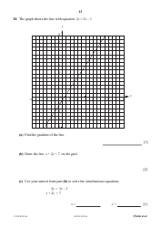 October 2016 Cambridge Secondary 1 Checkpoint: Mathematics Paper 1, Page 13