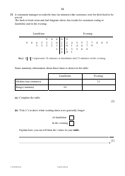 October 2016 Cambridge Secondary 1 Checkpoint: Mathematics Paper 1, Page 14