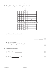October 2016 Cambridge Secondary 1 Checkpoint: Mathematics Paper 1, Page 4