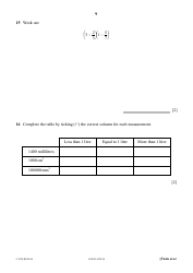 October 2016 Cambridge Secondary 1 Checkpoint: Mathematics Paper 1, Page 9