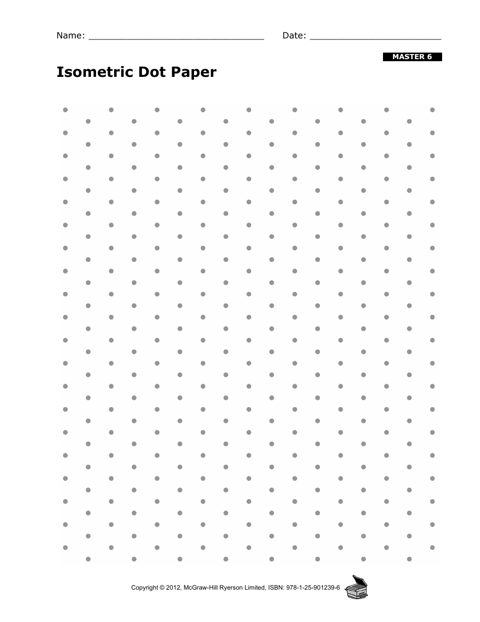 Isometric Dot Paper Template - Mcgraw-Hill Ryerson Limited, Page 1