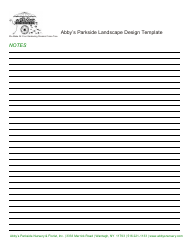 Parkside Landscape Design Template, Page 2