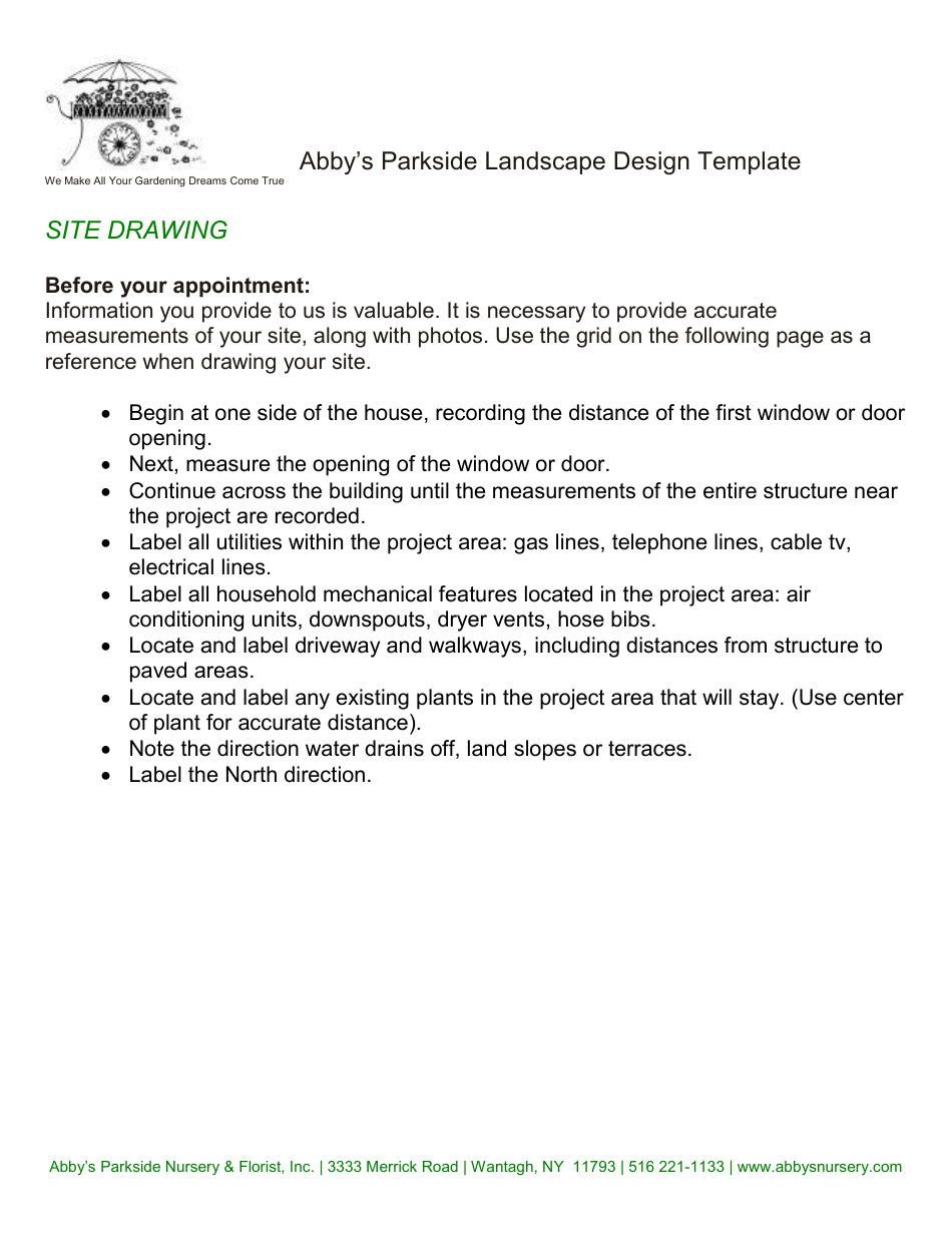 Parkside Landscape Design Template, Page 4