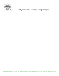 Parkside Landscape Design Template, Page 6