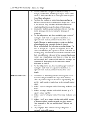 Level 2 Year 3/4: Geometry Teacher Booklet - Space and Shape, Page 3