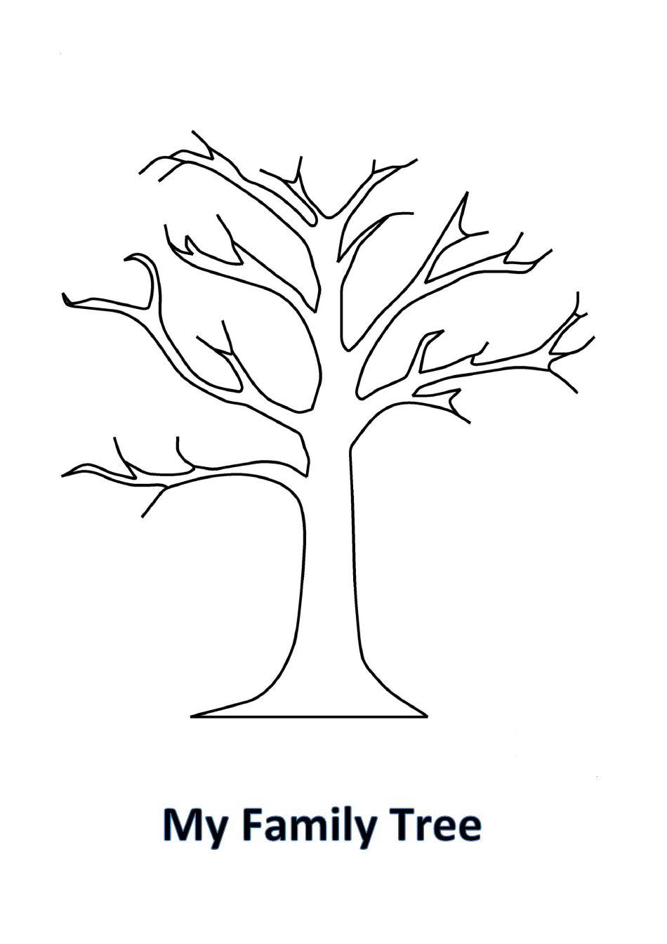 Family Tree Leaf and Circle Templates, Page 3