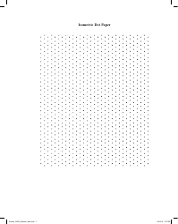 Document preview: 2-page Isometric Dot Paper Template
