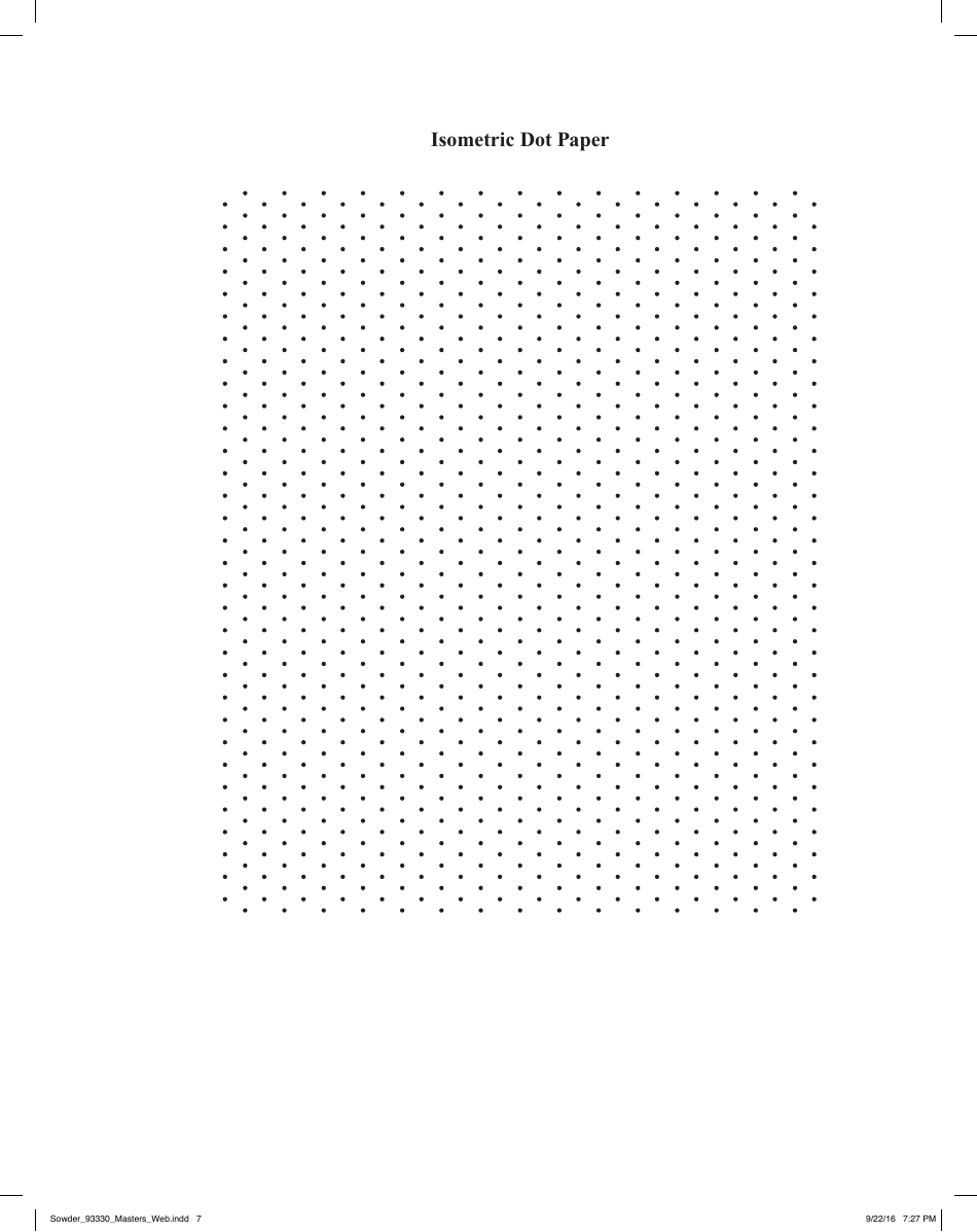 2-page Isometric Dot Paper Template, Page 1