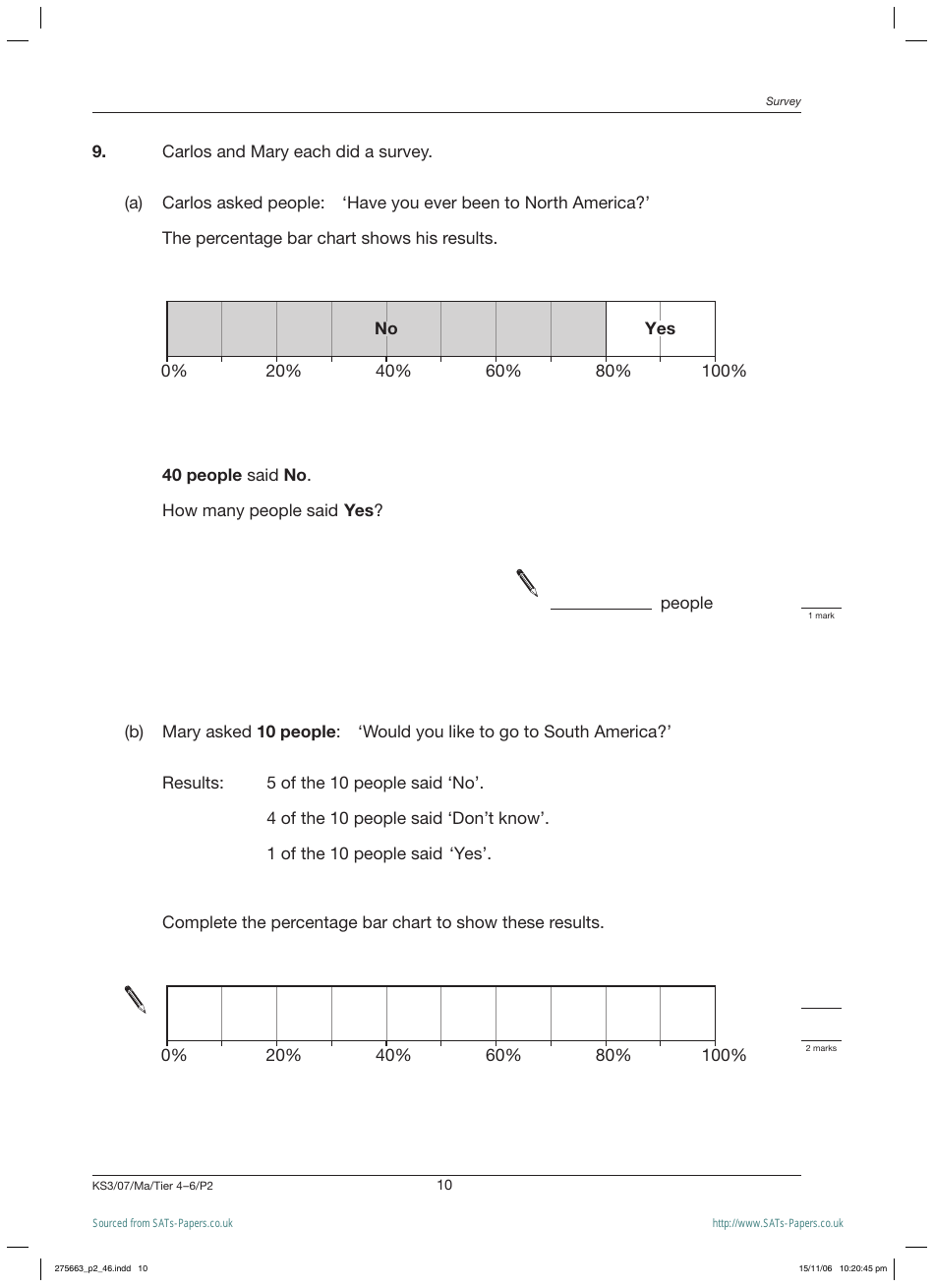 2007 Sats Mathematics Test Paper 2, Page 10