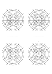 Polar Graph Paper Templates - Four Download Printable PDF | Templateroller