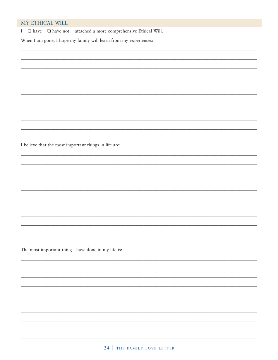 Family Love Letter Template - John J. Scroggin, Page 19
