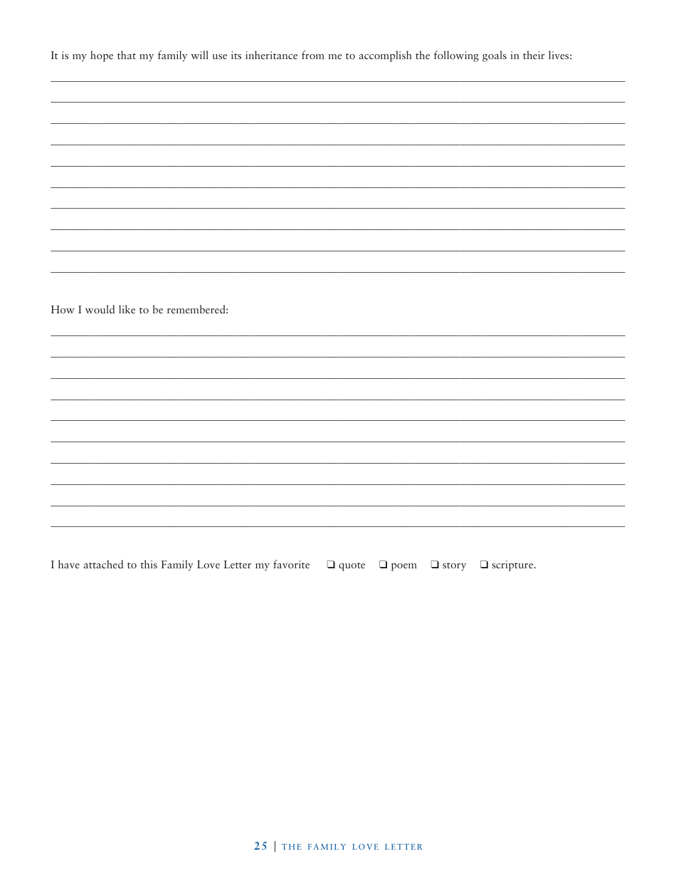 Family Love Letter Template - John J. Scroggin, Page 20