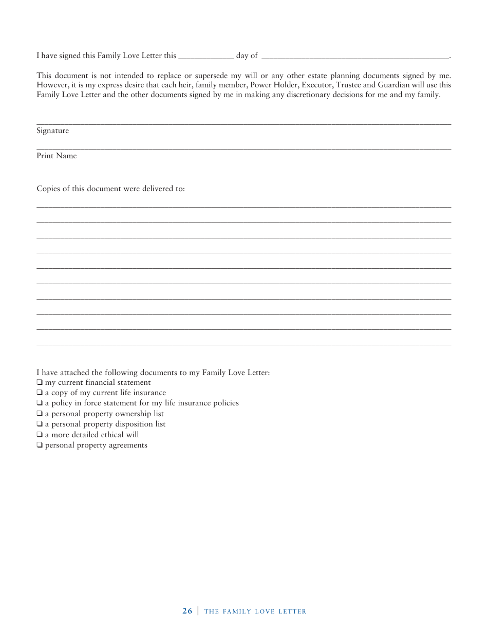 Family Love Letter Template - John J. Scroggin, Page 21
