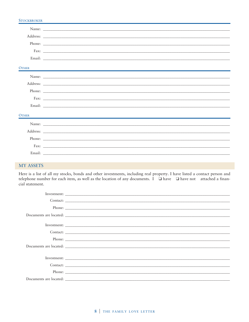 Family Love Letter Template - John J. Scroggin, Page 3