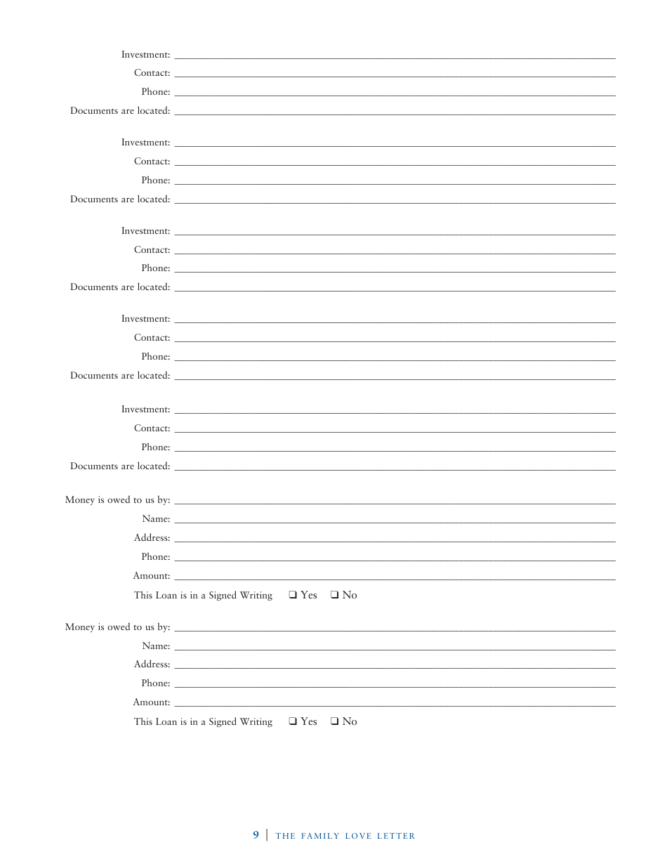 Family Love Letter Template - John J. Scroggin, Page 4