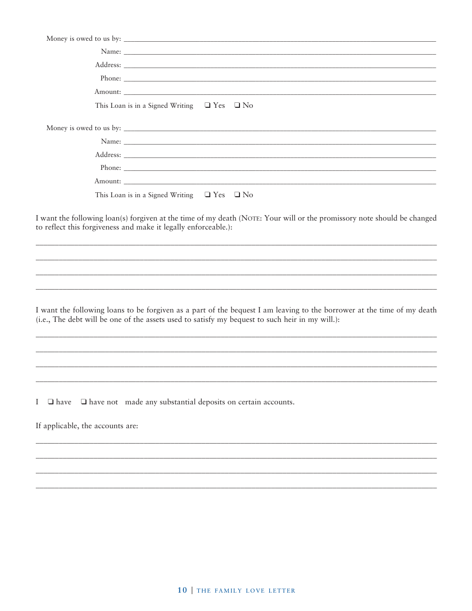 Family Love Letter Template - John J. Scroggin, Page 5