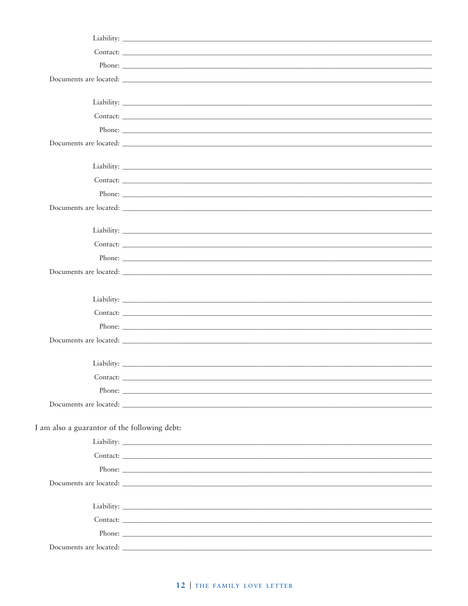 Family Love Letter Template - John J. Scroggin, Page 7