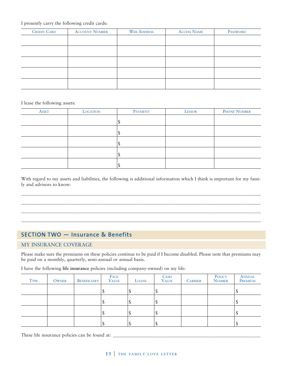 Family Love Letter Template - John J. Scroggin, Page 8