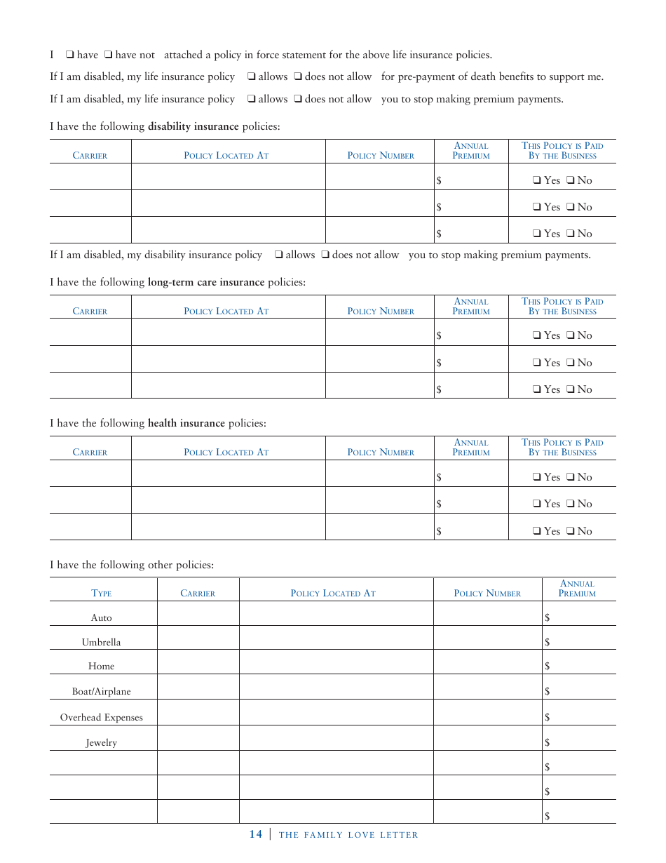 Family Love Letter Template - John J. Scroggin, Page 9