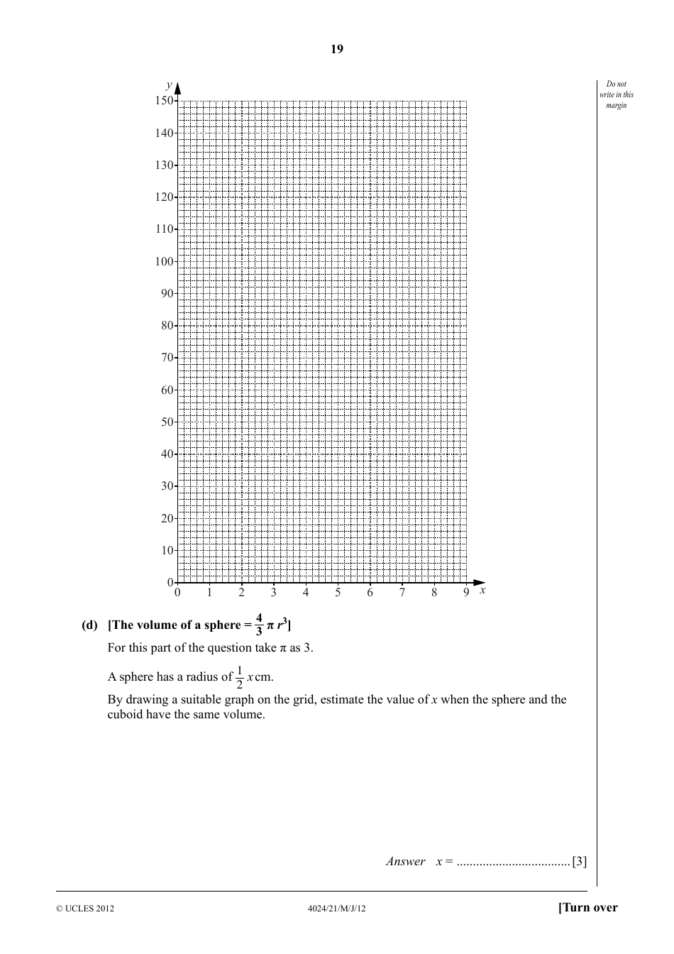 May / June 2012 University of Cambridge International Examinations: Mathematics (Syllabus D) Paper 2, Page 19