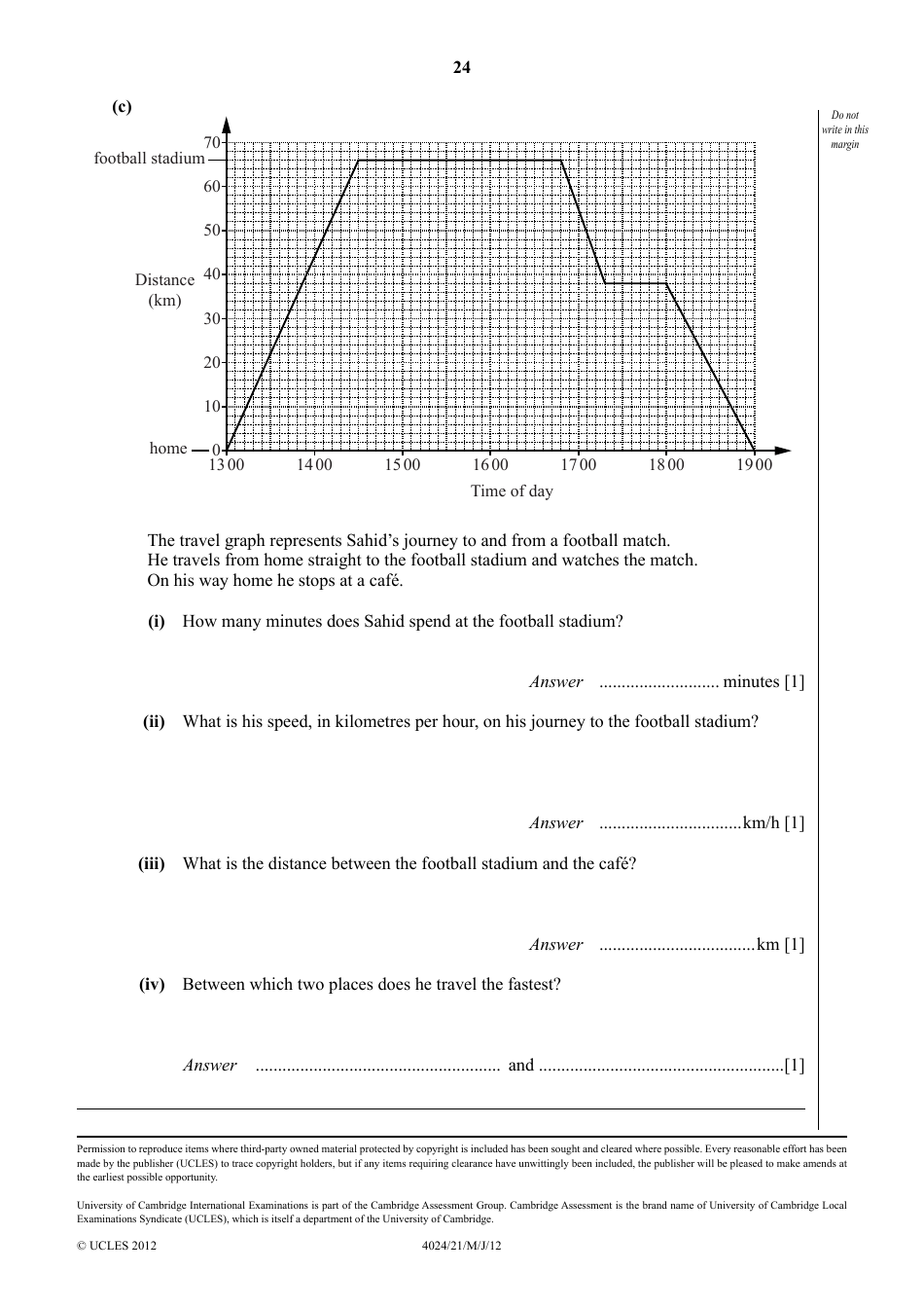 May / June 2012 University of Cambridge International Examinations: Mathematics (Syllabus D) Paper 2, Page 24