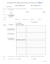 Unit T Student Success Sheet (Sss): Graphing Trig Functions (With Answer Key) - Crystal Kirch, Page 7