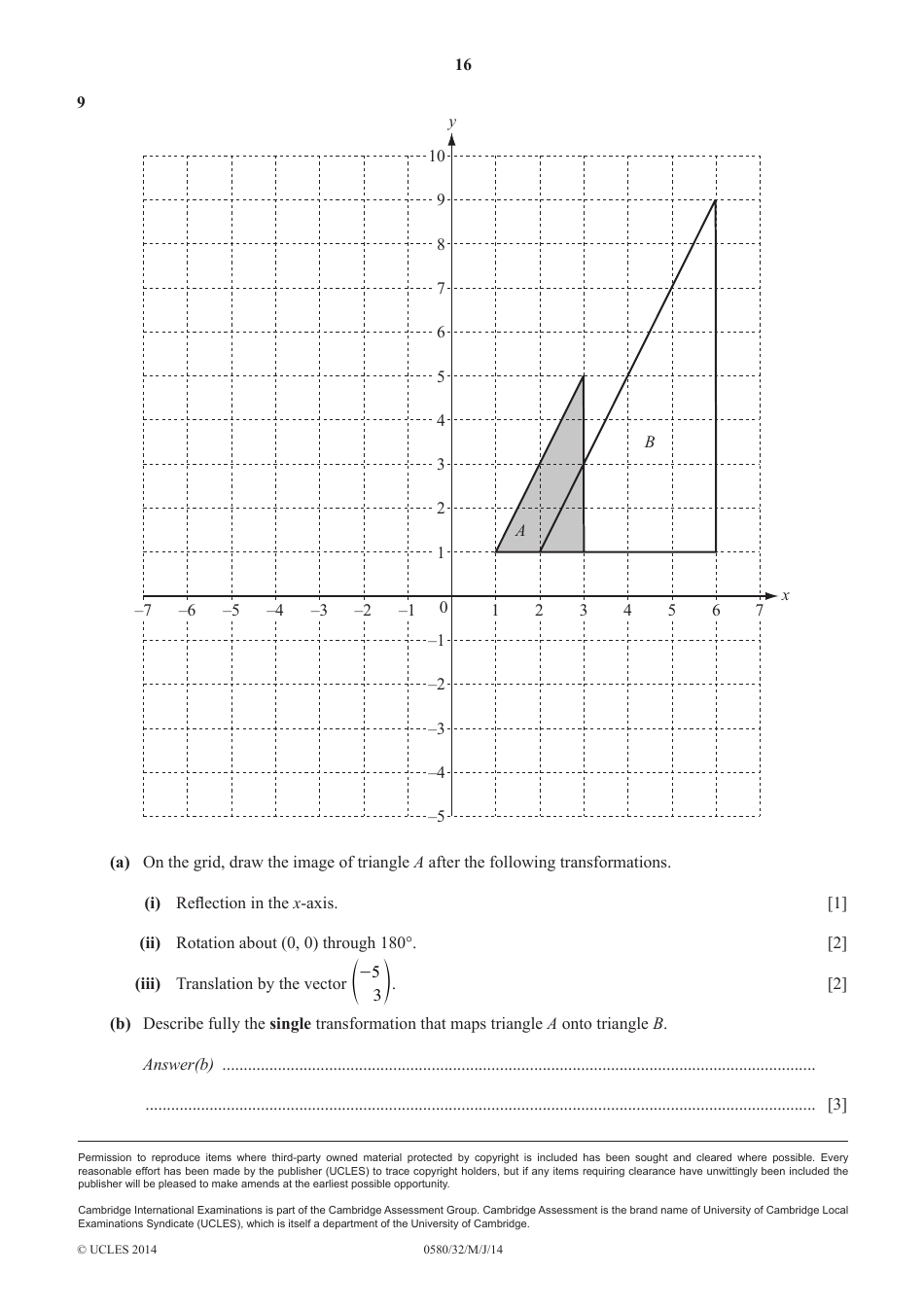Cambridge International Examinations: Mathematics Paper 3 (Core), Page 16