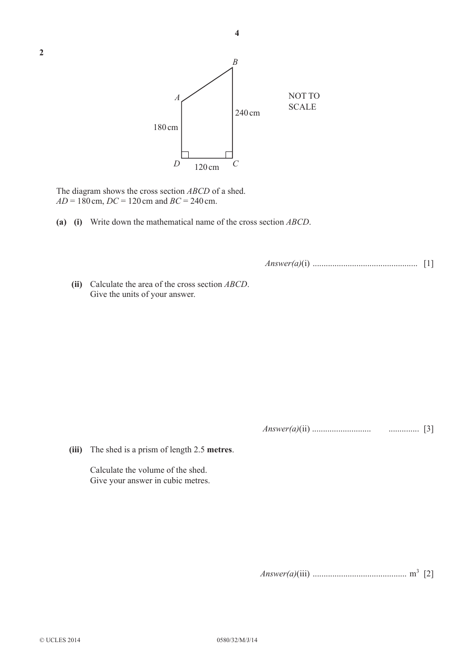 Cambridge International Examinations: Mathematics Paper 3 (Core), Page 4
