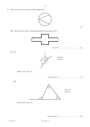 Cambridge International Examinations: Mathematics Paper 3 (Core), Page 6