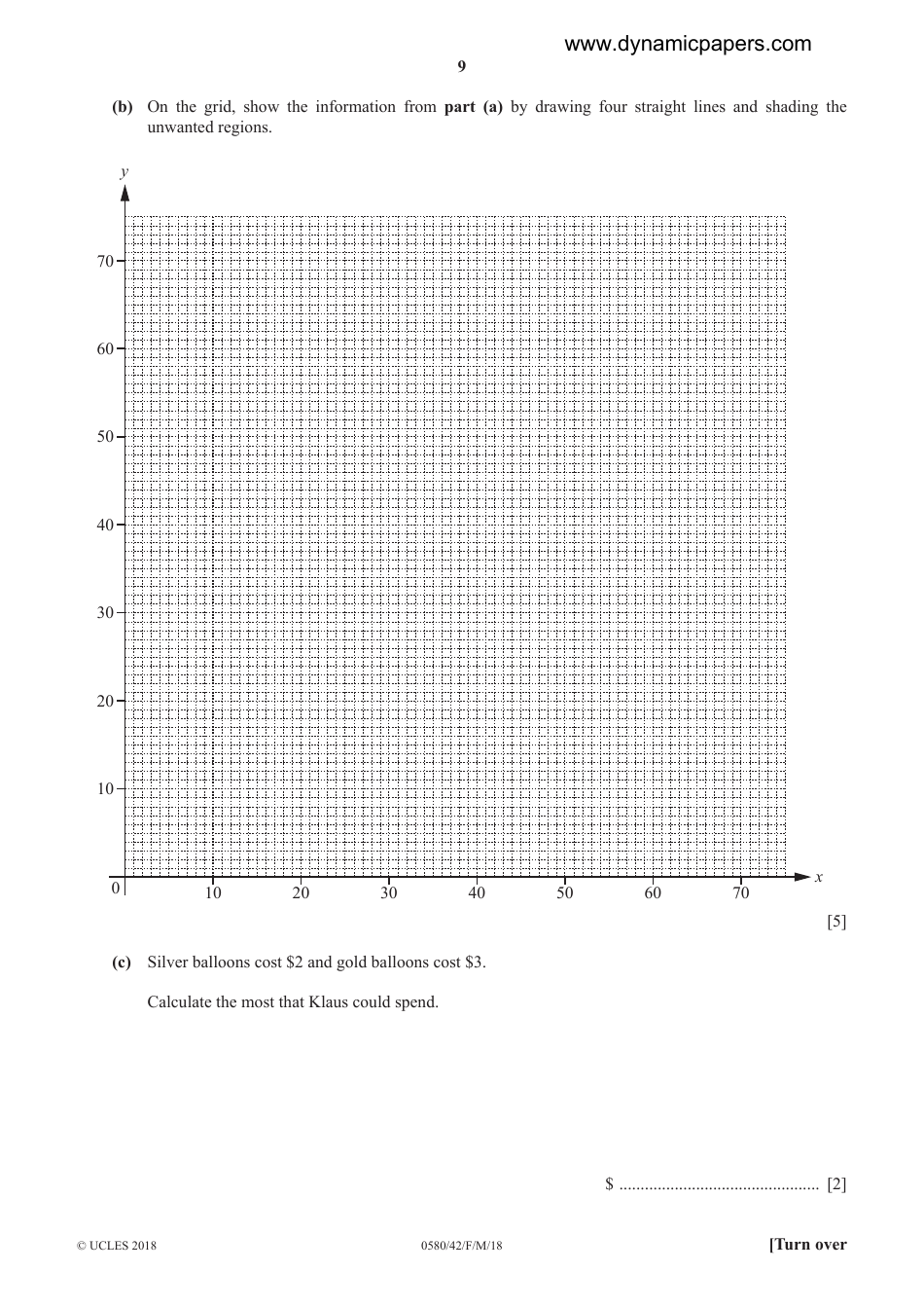 Cambridge International Examinations: Mathematics Paper 4 (Extended), Page 9