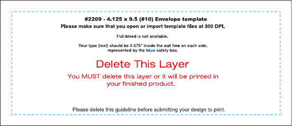 Document preview: No. 10 Envelope Template