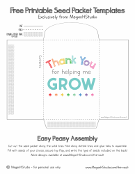 Document preview: Seed Packet Craft Template - Meganhstudio
