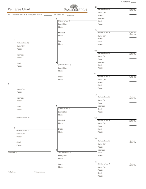 Pedigree Chart Template Preview for Family Search