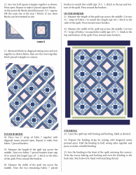Roses on the Vine Quilt Pattern Star Block Templates, Page 5