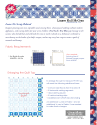 True Blue Quilt Block Pattern, Page 4