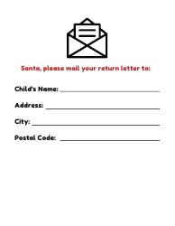 Letter to Santa Template - Red, Page 2