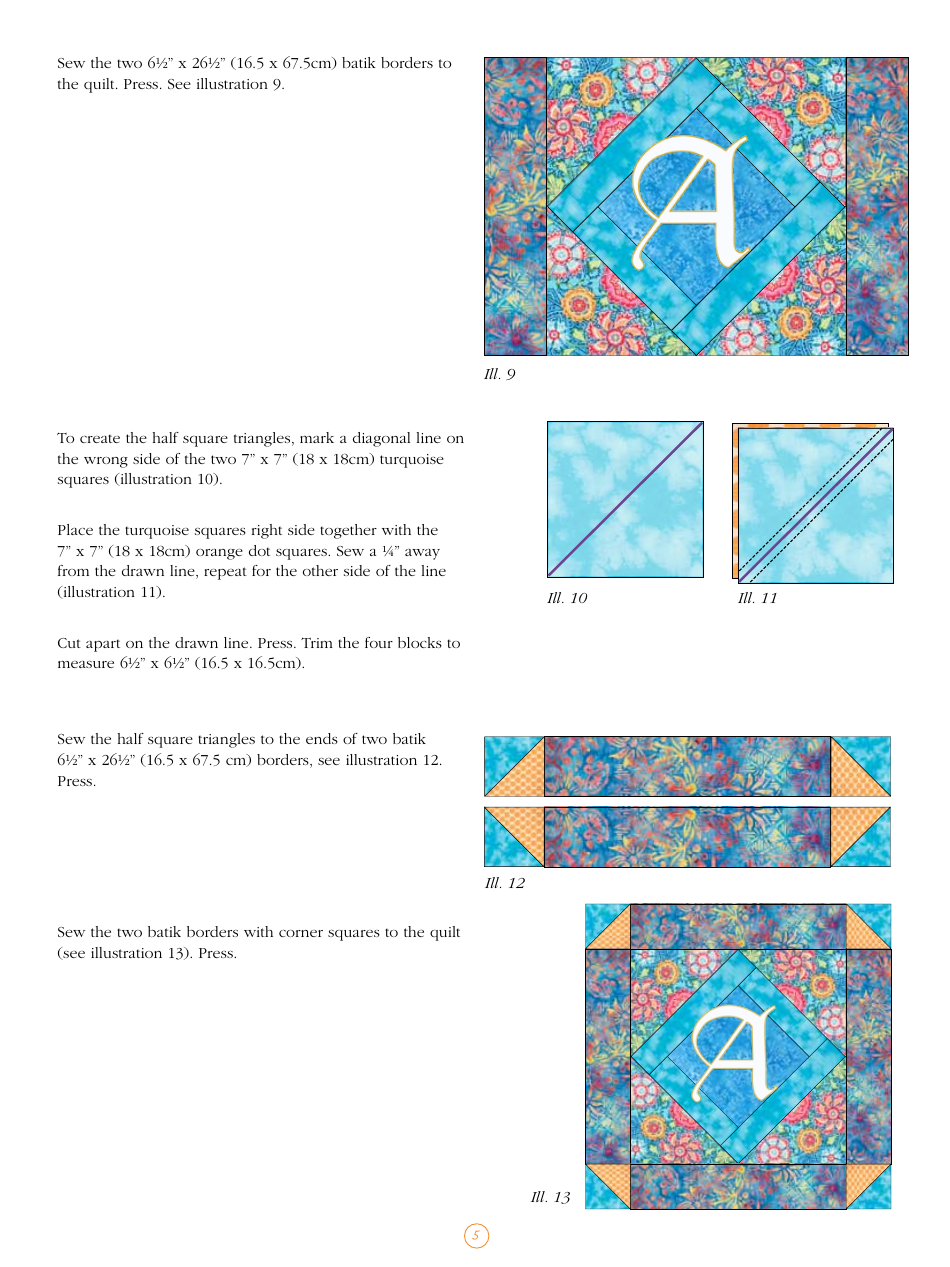 The Anderson Family Quilt Pattern Template, Page 5