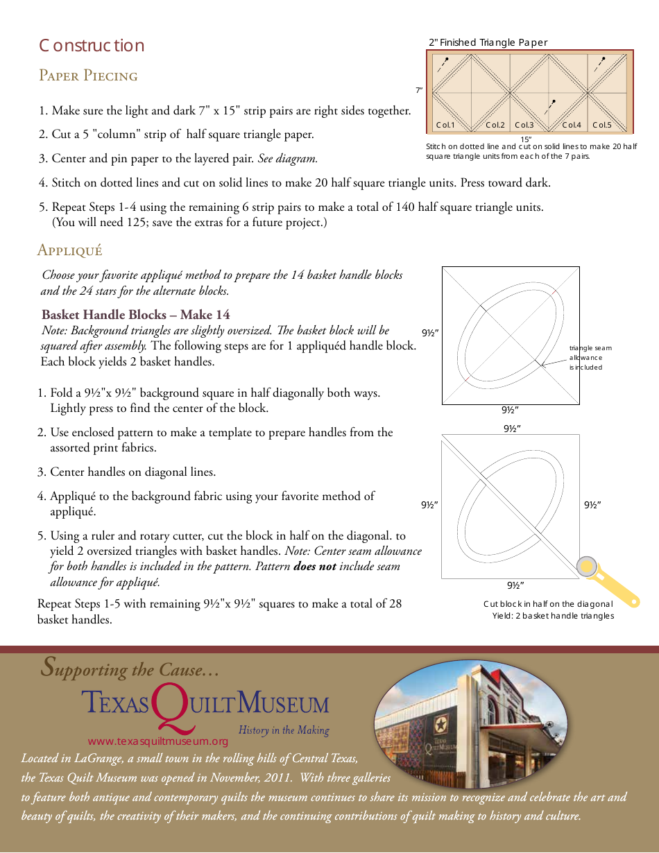 Mill Book Series Quilt Pattern Templates, Page 3