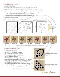 Mill Book Series Quilt Pattern Templates, Page 4