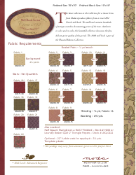 Mill Book Series Quilt Pattern Templates, Page 6
